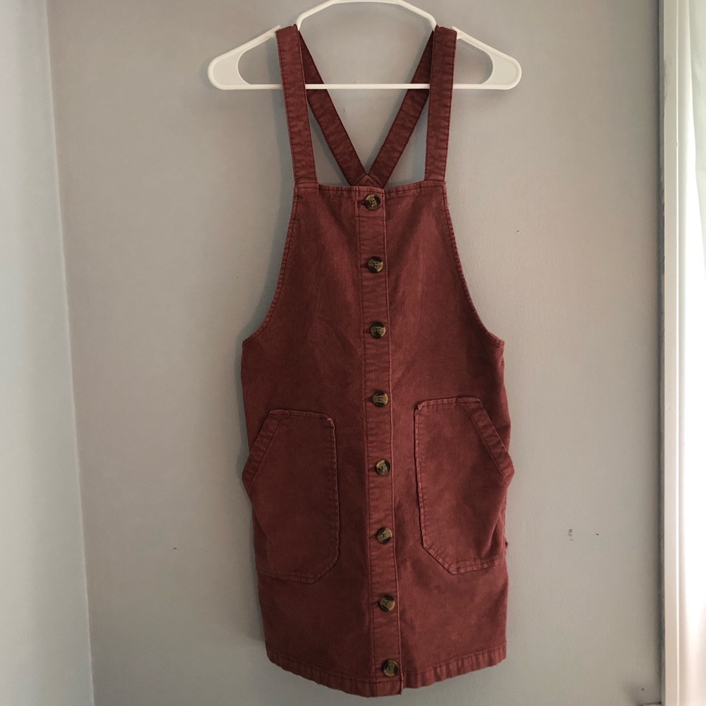 American Eagle Corduroy Overall Dress